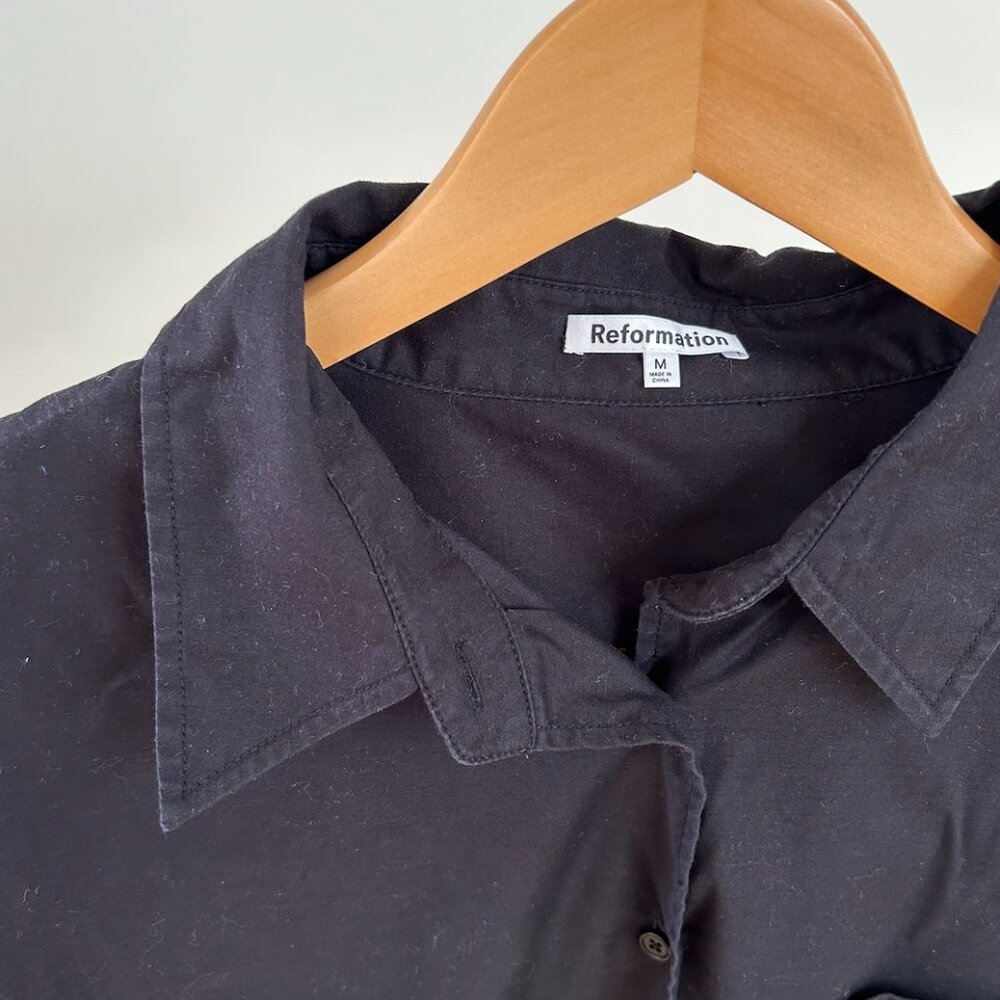 Reformation Will Oversized Button Down Shirt In B… - image 2